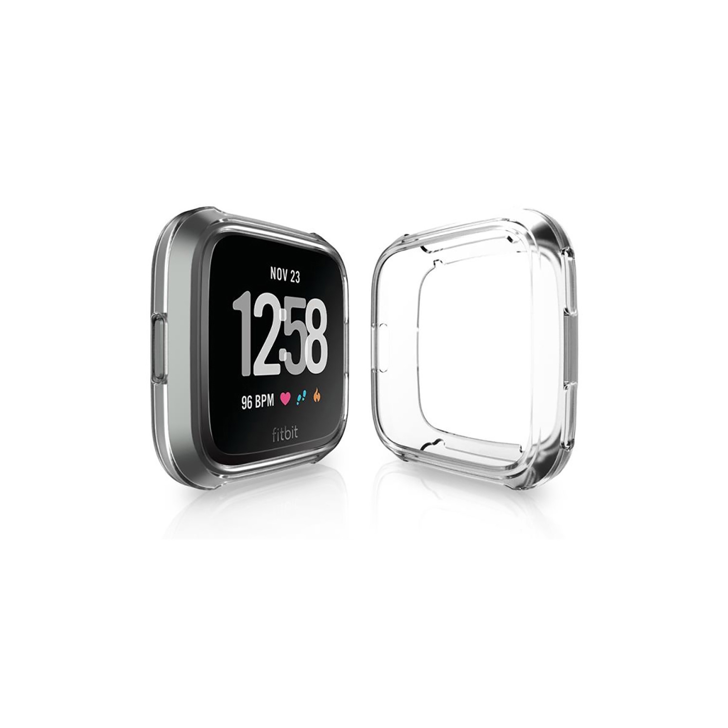 StrapsCo TPU Protective Case for Fitbit Versa - Clear