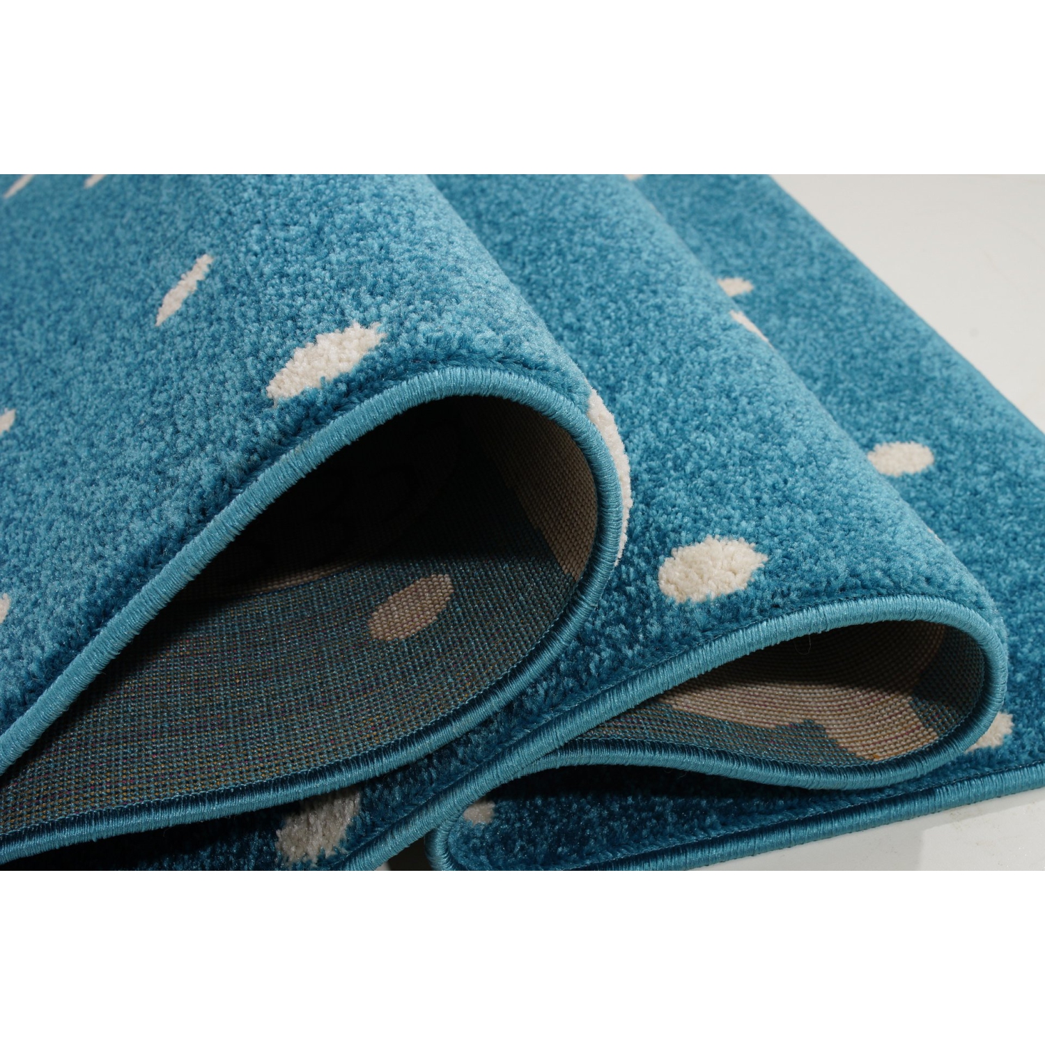 Blue Pink White Soft Cute tapis tapis tapis tapis avec hibou étoiles bande dessinée animale pour les enfants petite fille garçon chambre chambre