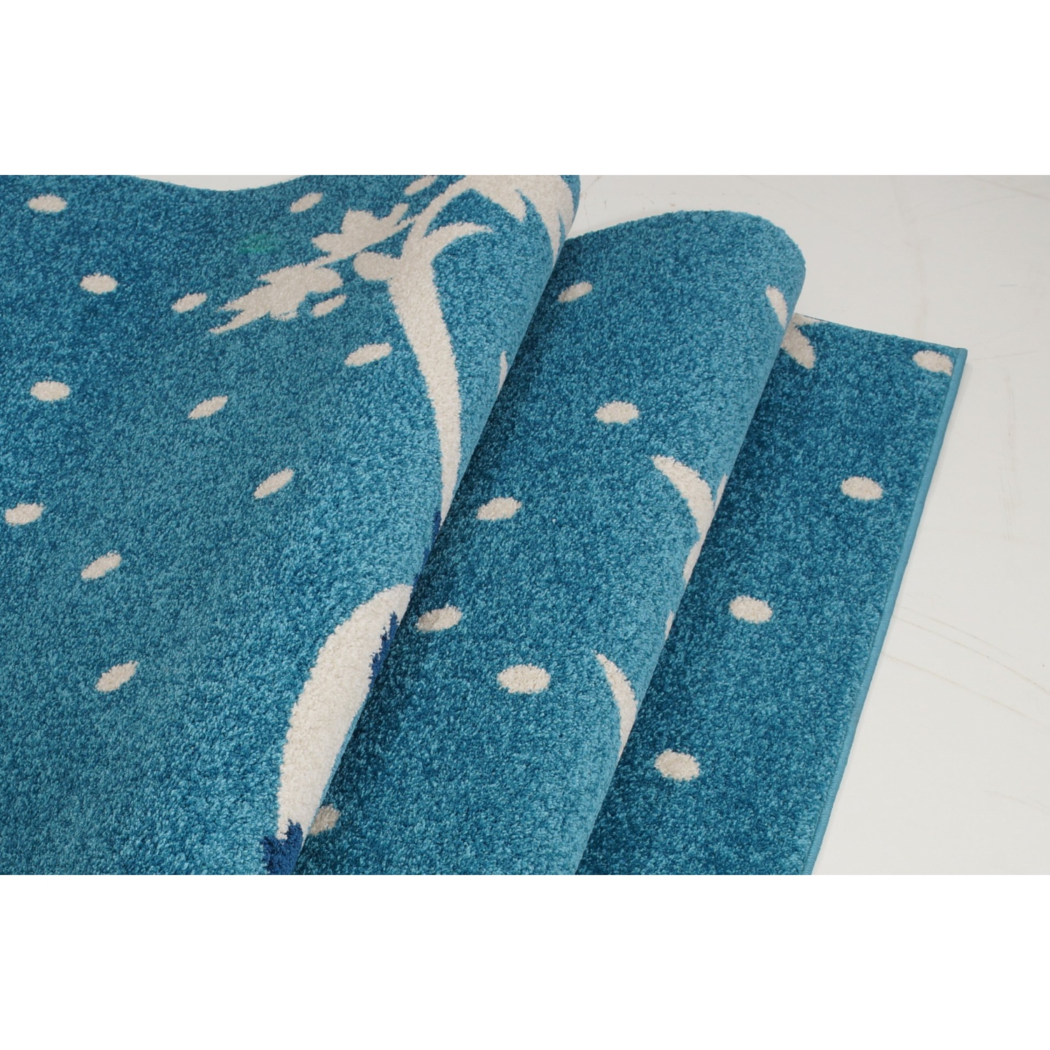 Blue Pink White Soft Cute tapis tapis tapis tapis avec hibou étoiles bande dessinée animale pour les enfants petite fille garçon chambre chambre