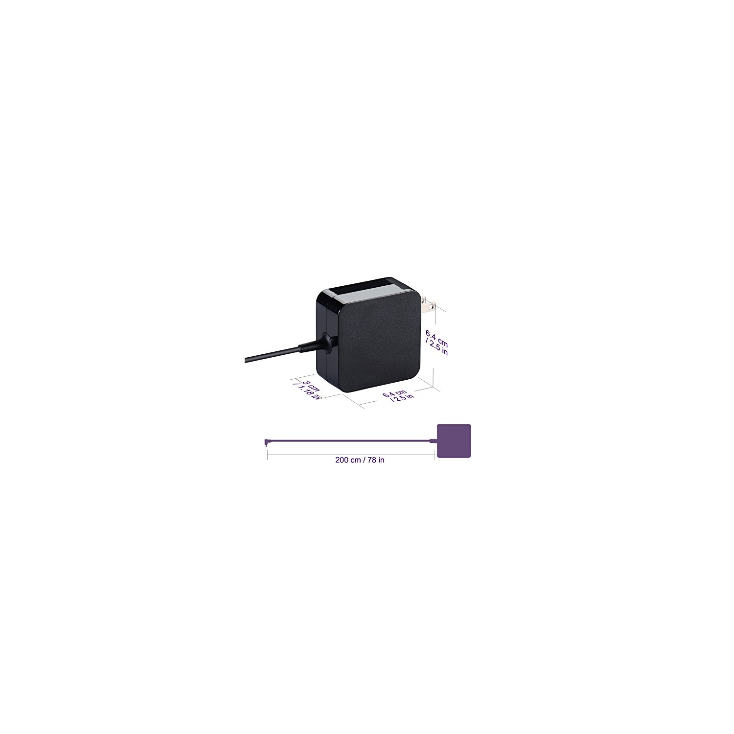 Chargeur portatif avec adaptateur c.a. de 33 W pour portable UX305F UX303 UX303U C202 C202S C202SA C200 C200M C200MA C300 C300M C300M d’Asus