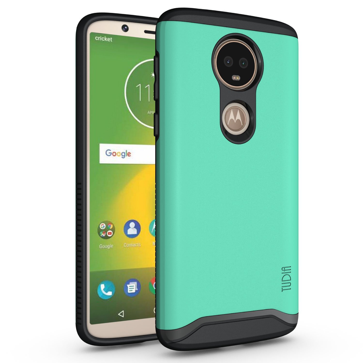 Motorola Moto E5 Plus Case TUDIA [Merge] Protection/Rugged but Slim Dual Layer Case for Motorola Moto E5 Plus (Mint)