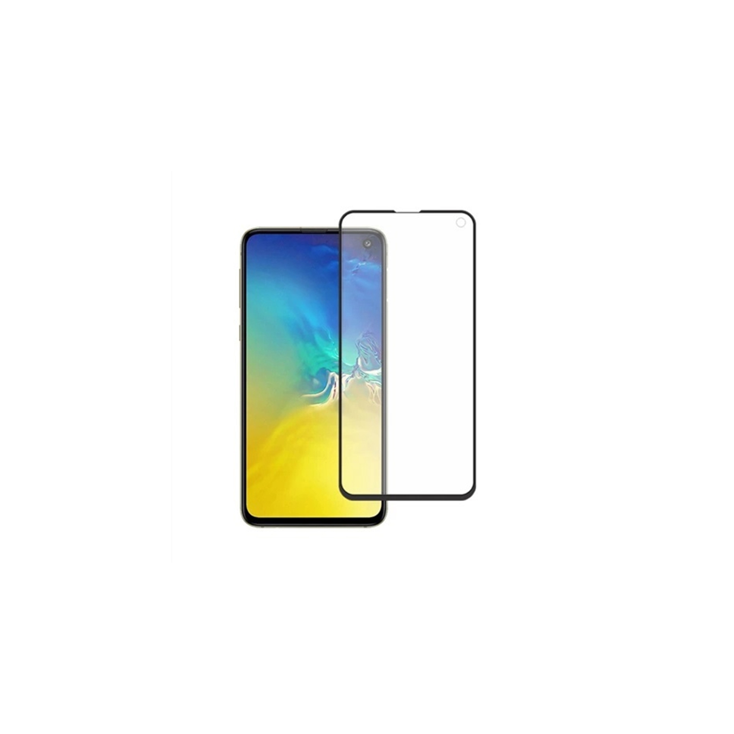 【CSmart】 Case Friendly 3D Curved Full Coverage Tempered Glass Screen Protector for Samsung Galaxy S10e / S10 Lite, Black