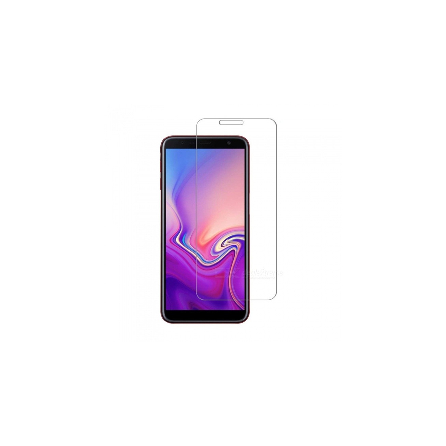 【2 Packs】 CSmart Premium Tempered Glass Screen Protector for Samsung Galaxy J4 Plus / Prime 2018, Case Friendly & Bubble Free