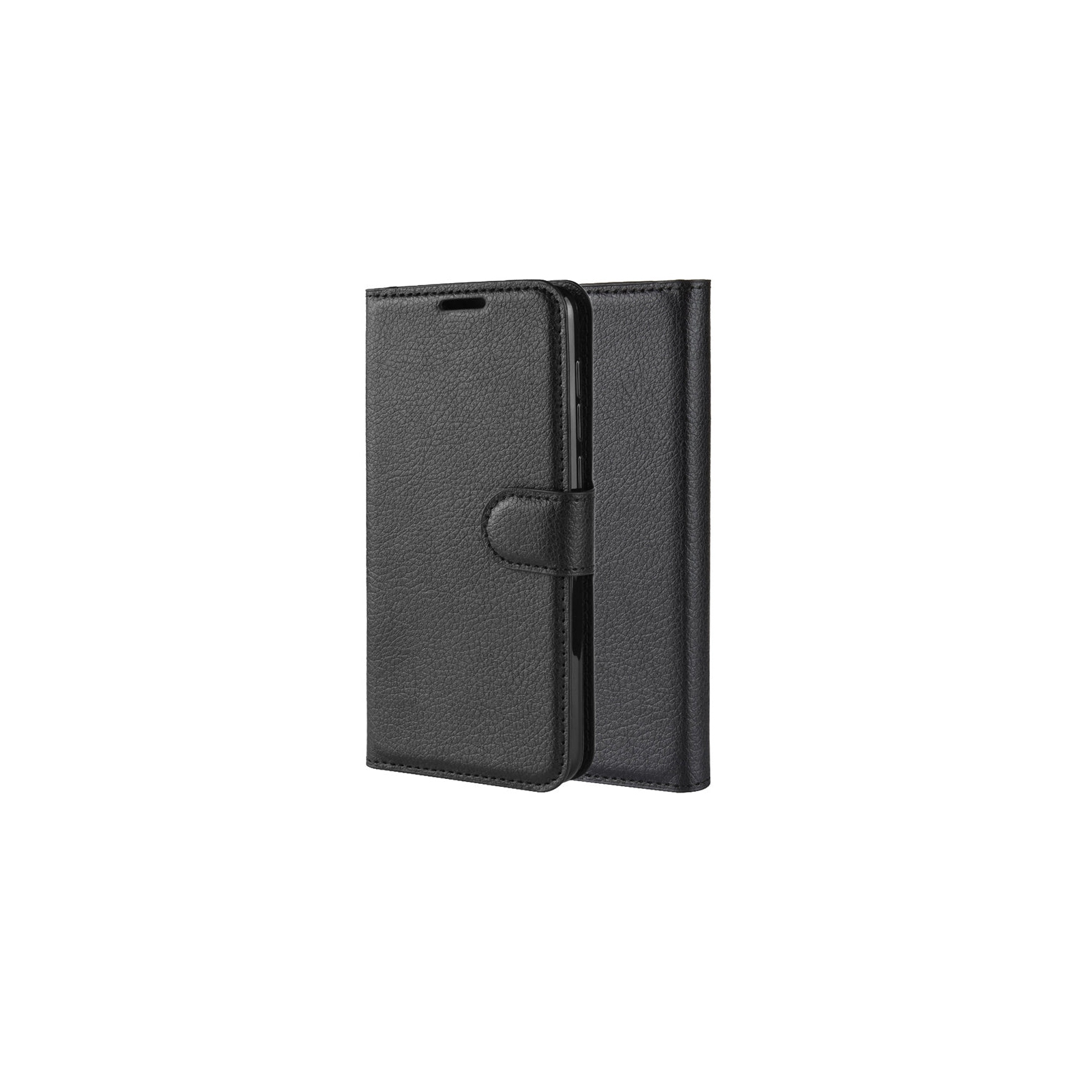 PANDACO Black Leather Wallet Case for Google Pixel 3a XL