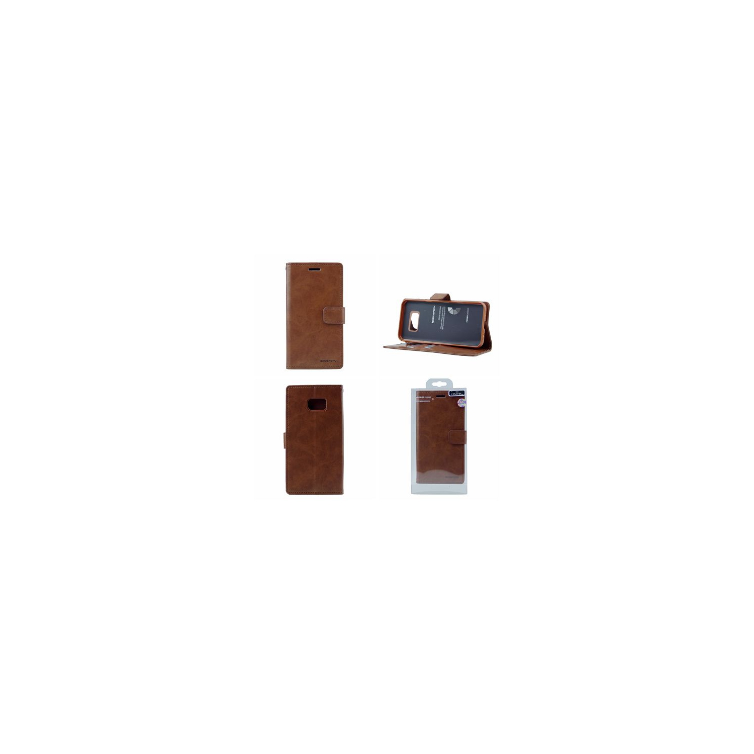 &nbsp;Journal Samsung S7 Edge Goospery BlueMoon, Marron