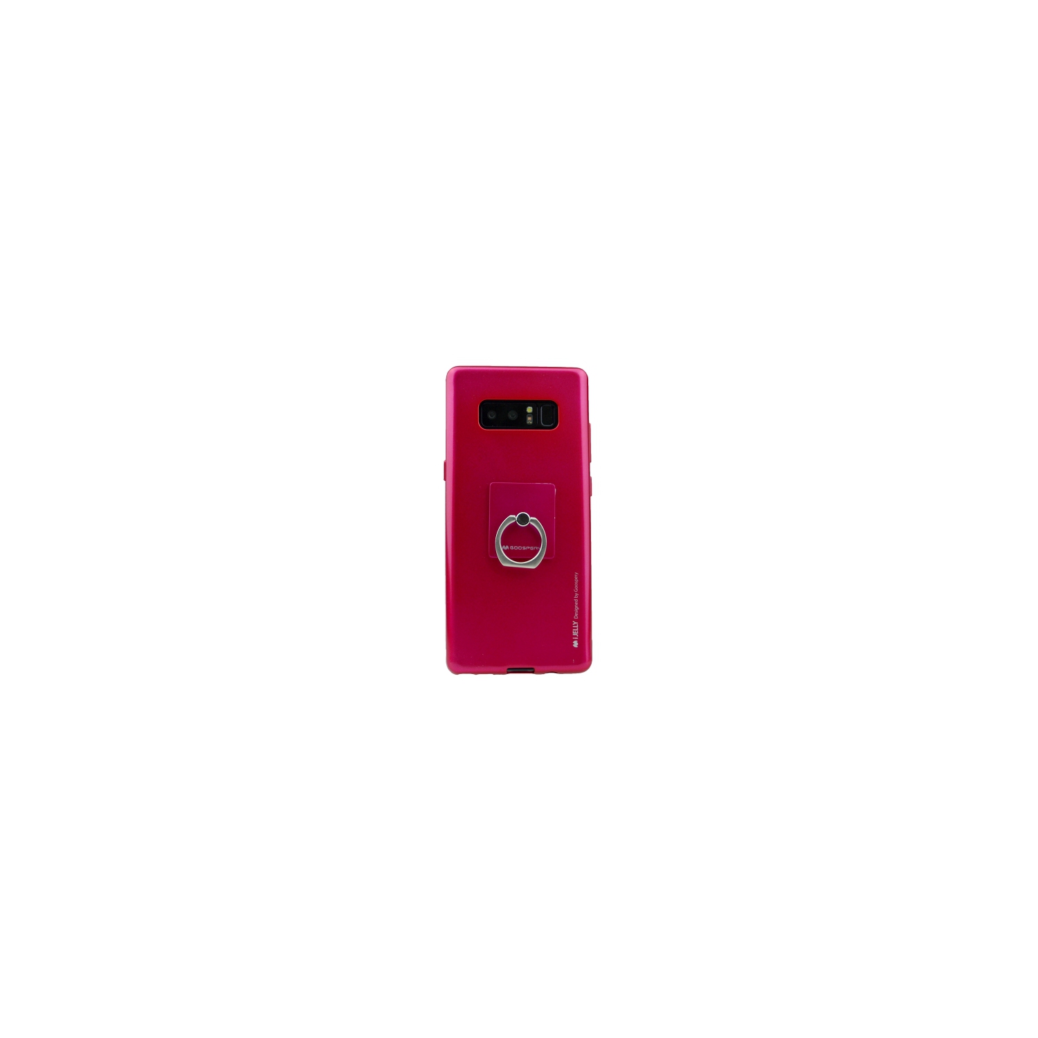 Samsung Note 8 Goospery iJelly+Ring Case, Hot Pink