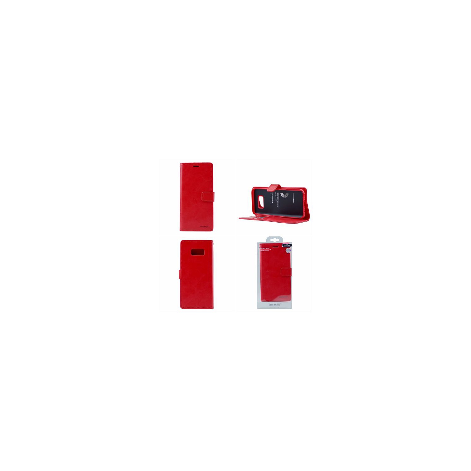 Goospery BlueMoon Diary For Samsung S8 Plus,Red