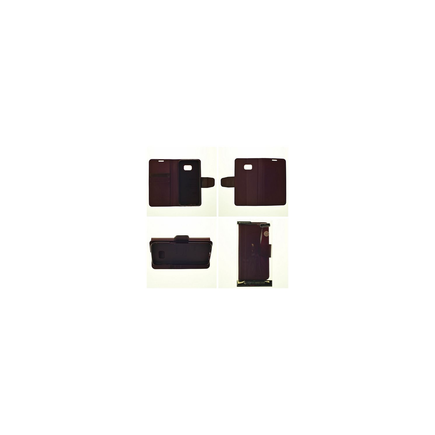 &nbsp;Journal de sonate pour sonate Samsung S7 Edge Goospery, Bourgogne