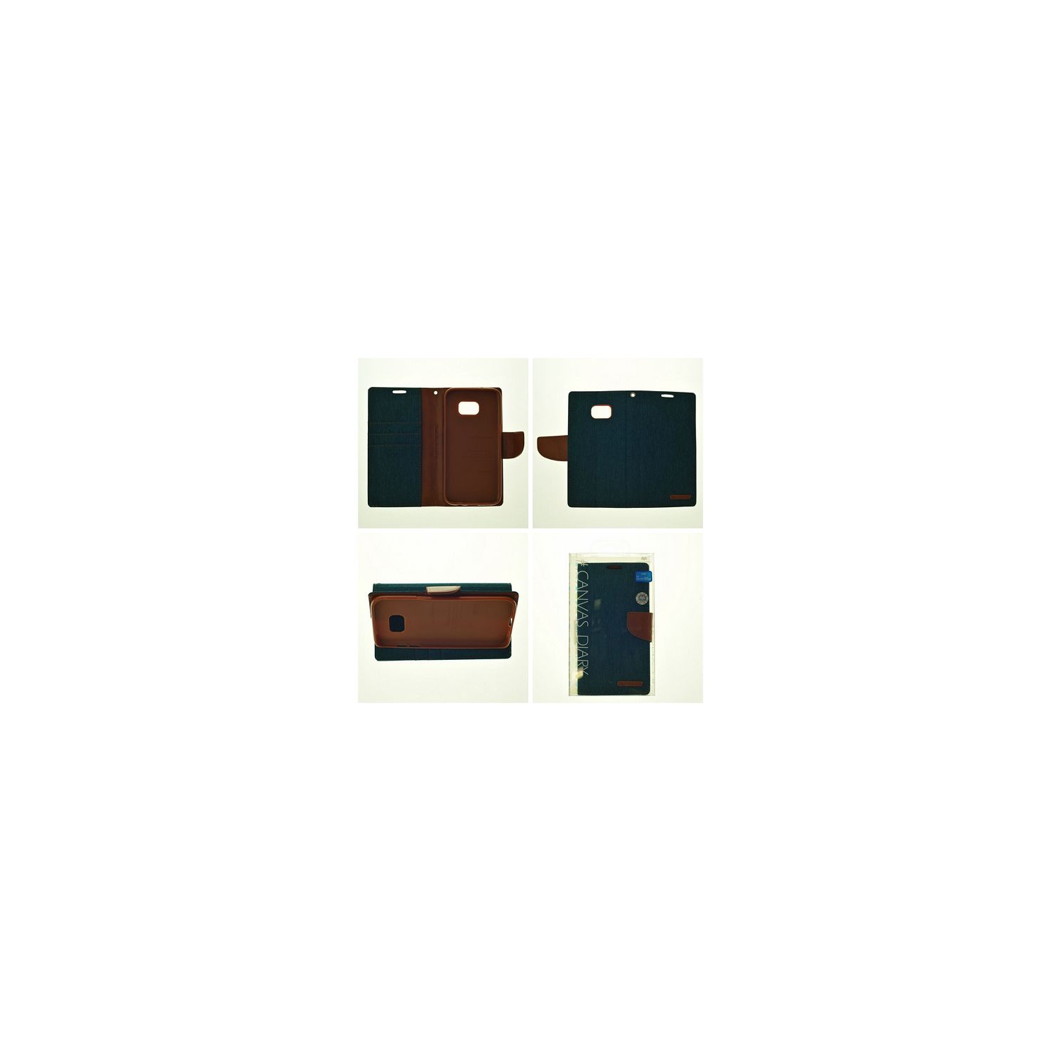 &nbsp;Journal intime en toile pour Samsung S7 Edge Goospery, vert