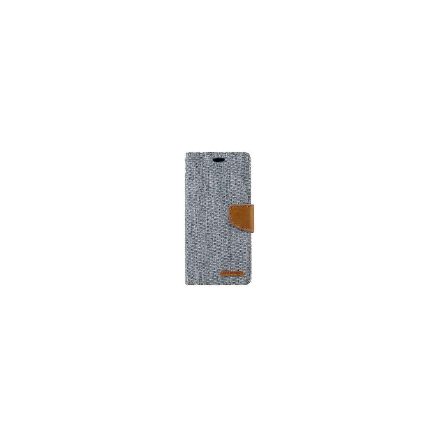 &nbsp;Journal intime en toile pour Samsung S7 Edge Goospery, gris