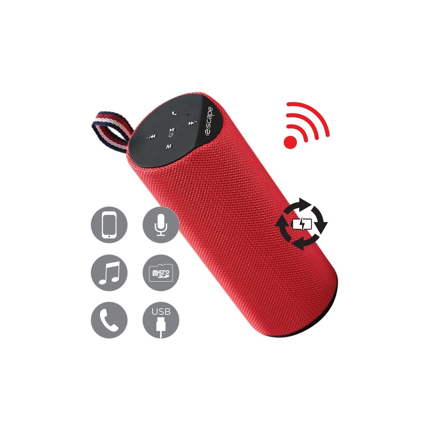 Escape SPBT707 Bluetooth Speaker FM Micro SD Red