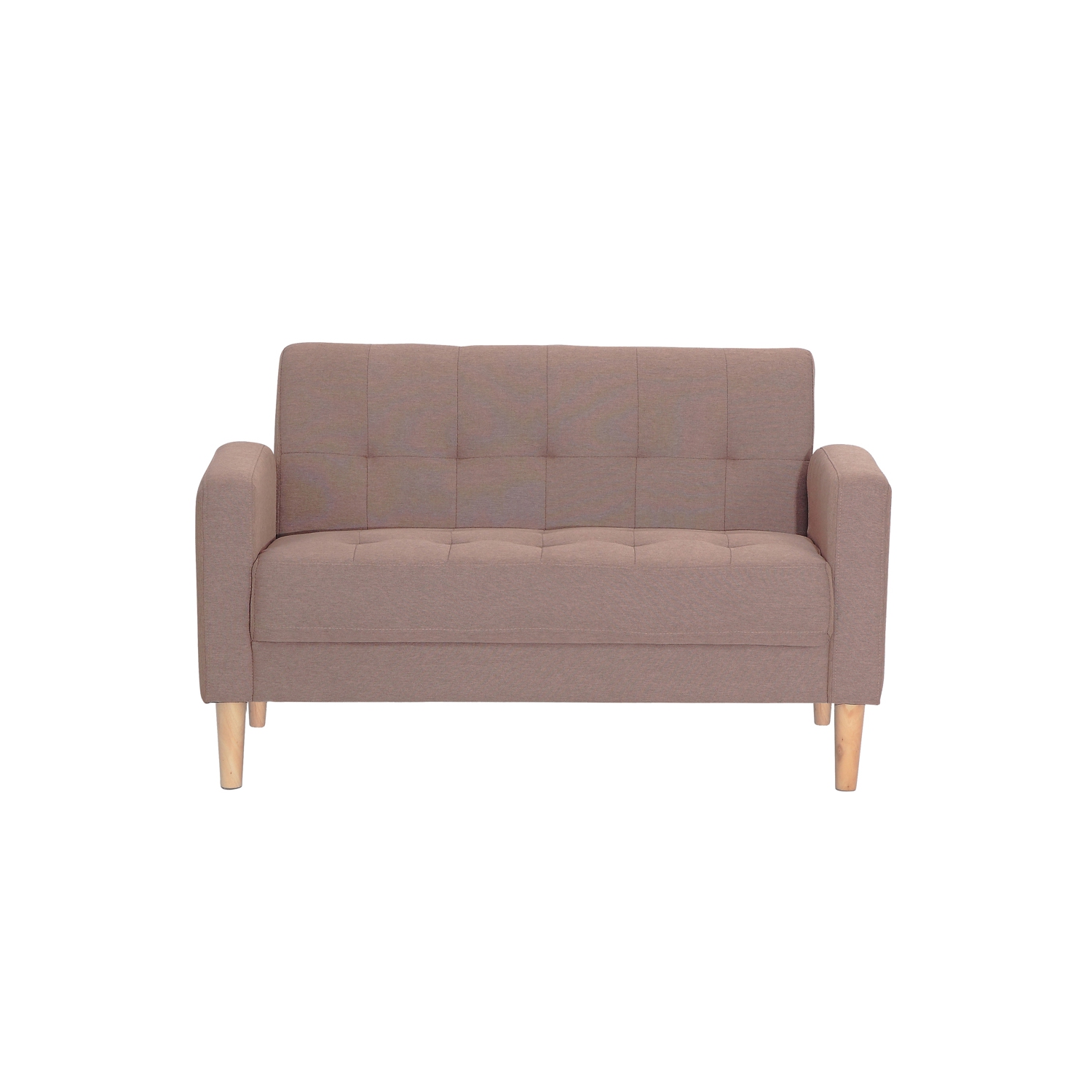 ViscoLogic Mid-Century Modern Sofas Suitable for Small Spaces LoveSeat - Brown