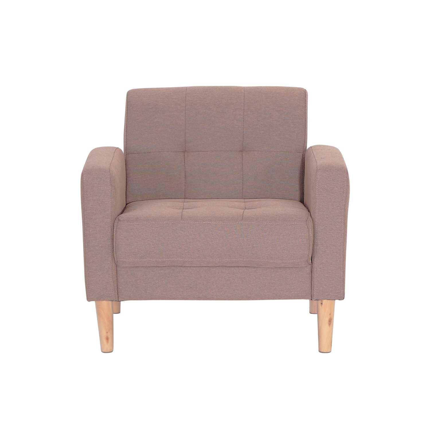 ViscoLogic Mid-Century Modern Sofas Suitable for Small Spaces Arm Chair - Brown