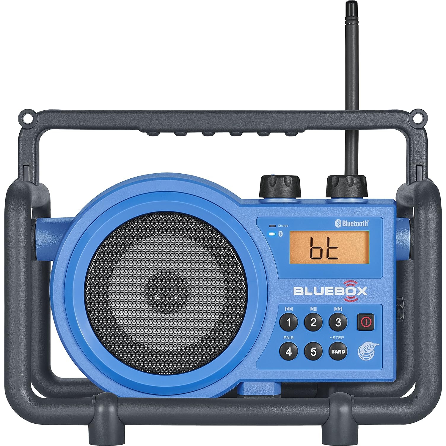 Sangean BlueBox AM/FM Ultra-Rugged Digital Receiver with Bluetooth - 12.4", Blue