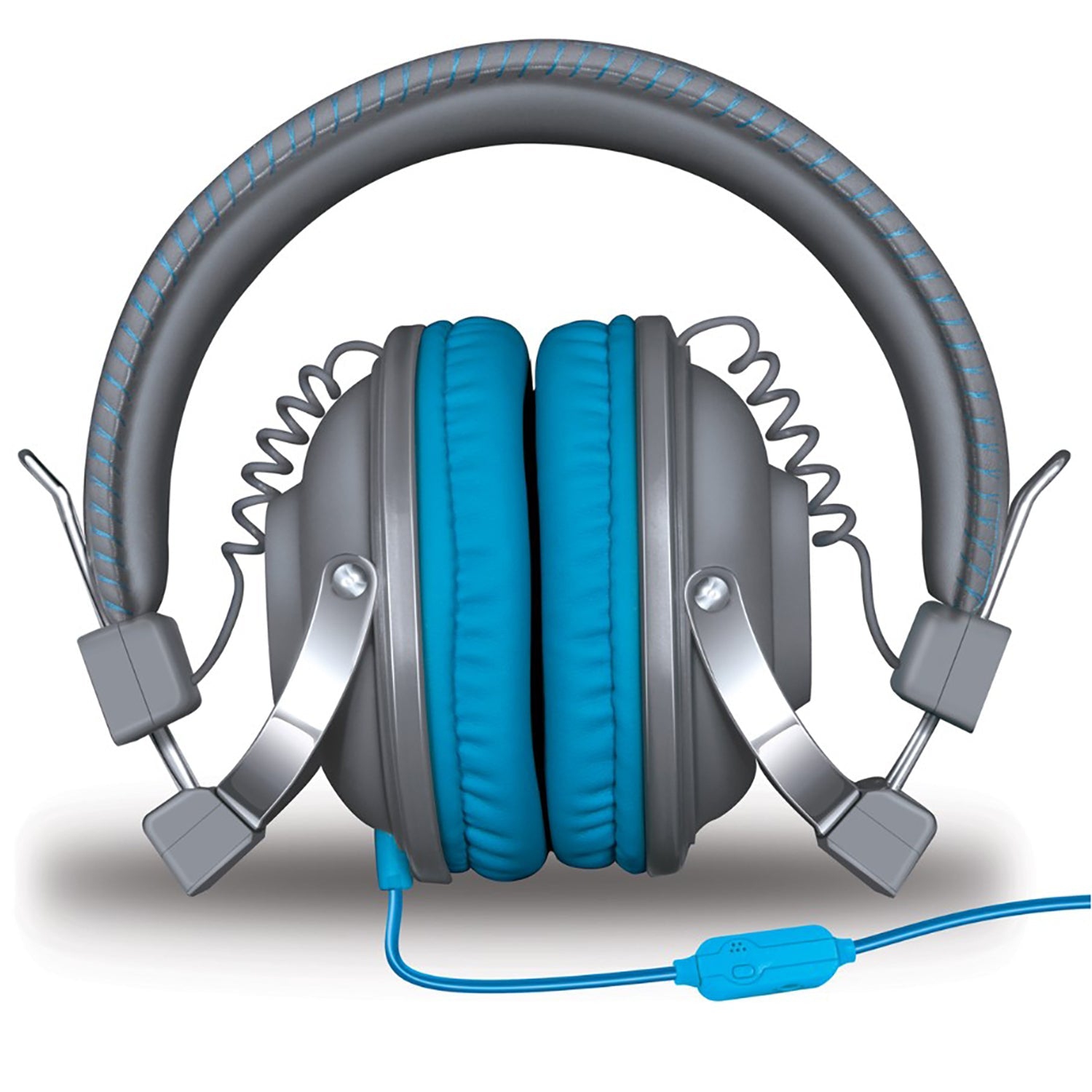 HM-260 Headphones w/Mic Gray & Blue
