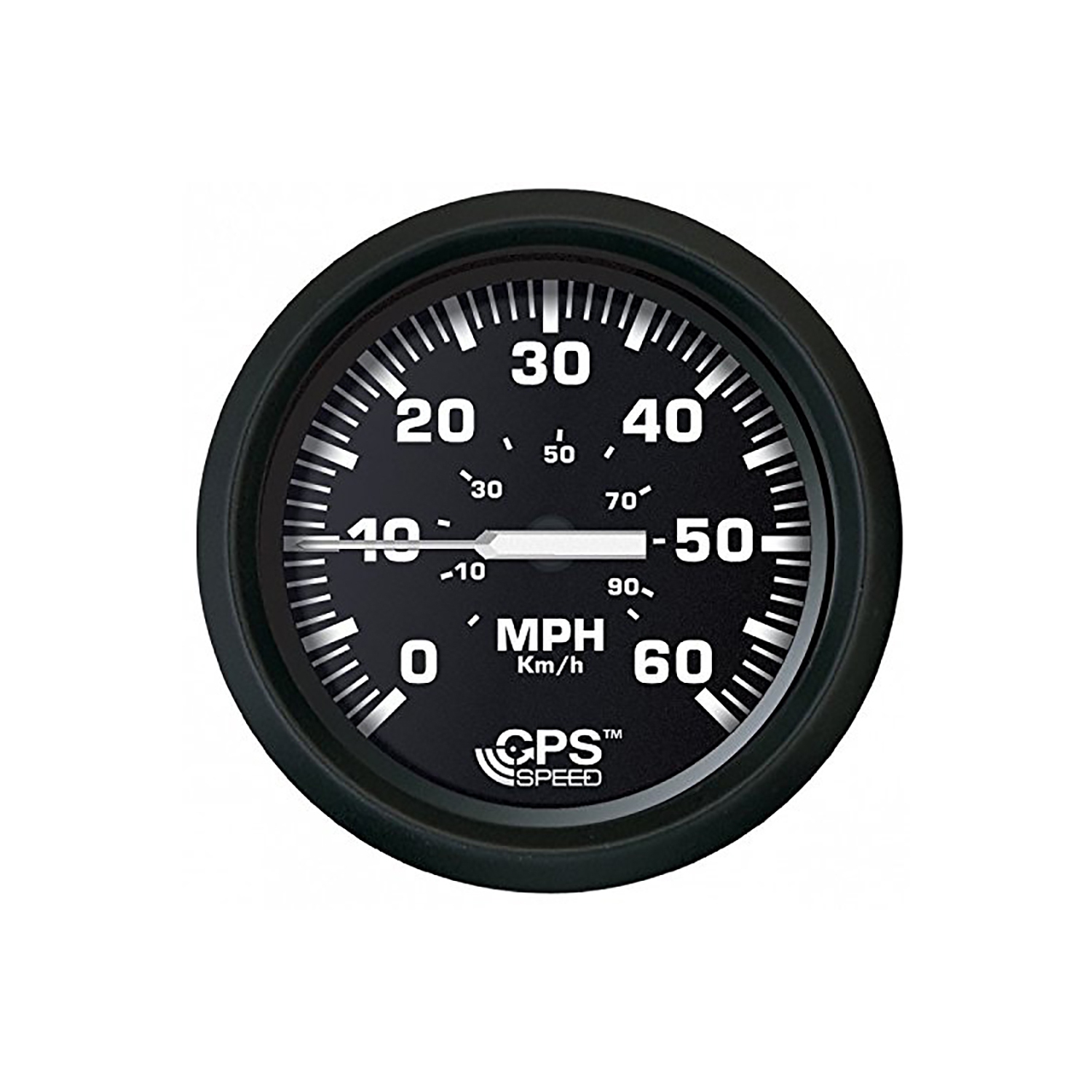 Faria Euro Black 4" Speedometer 60MPH -GPS