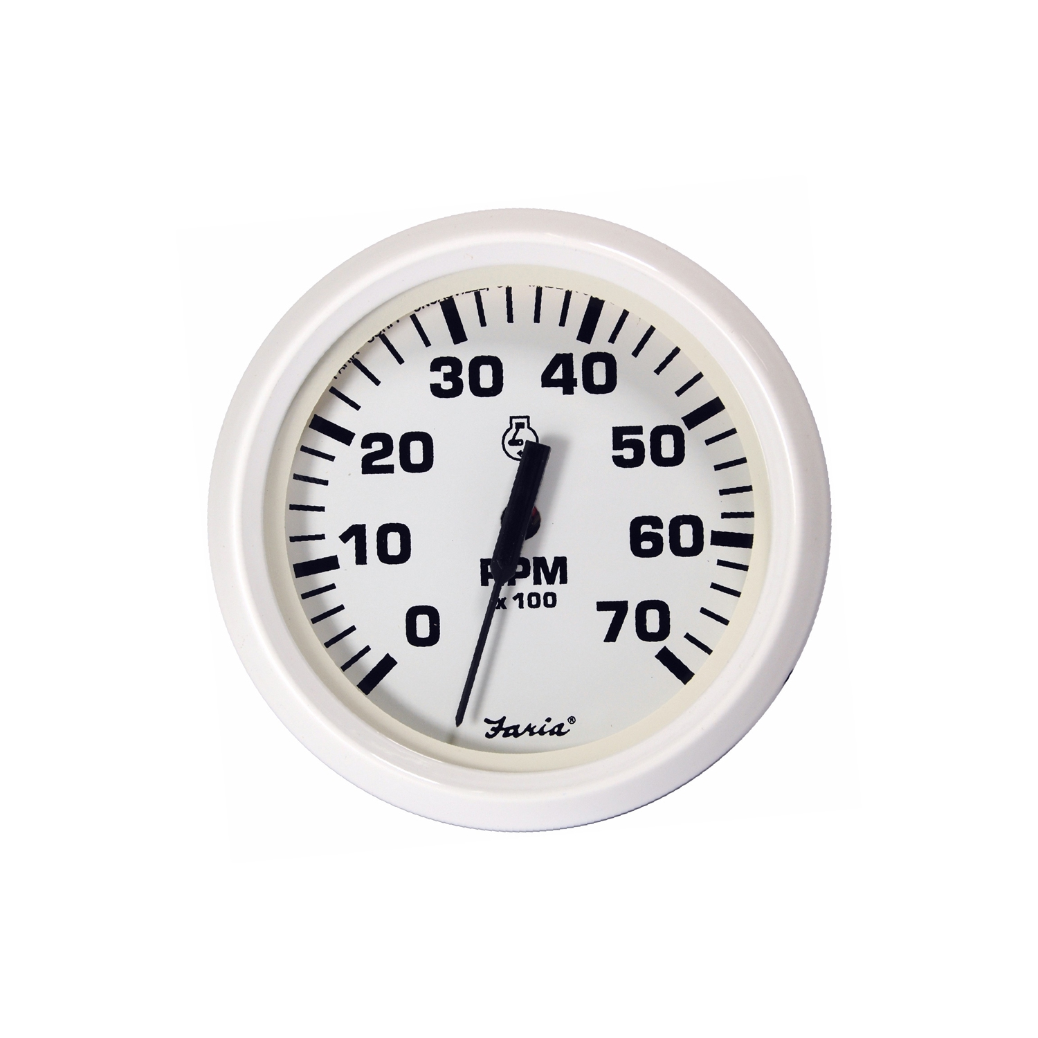 Faria Dress White 4" Tachometer - 7,000 RPM