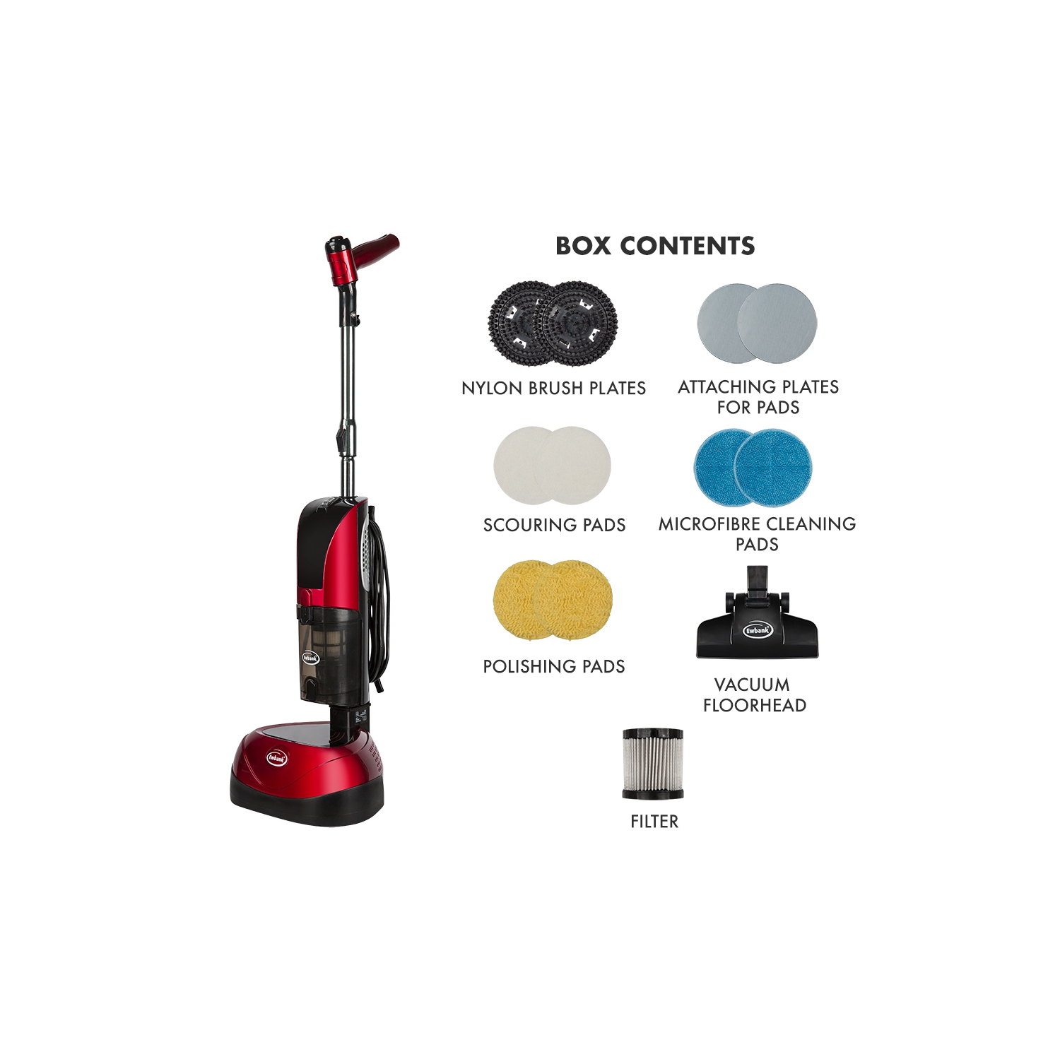 Polisseuse / aspirateur puissant pour sols multi-usage Ewbank EPV1100