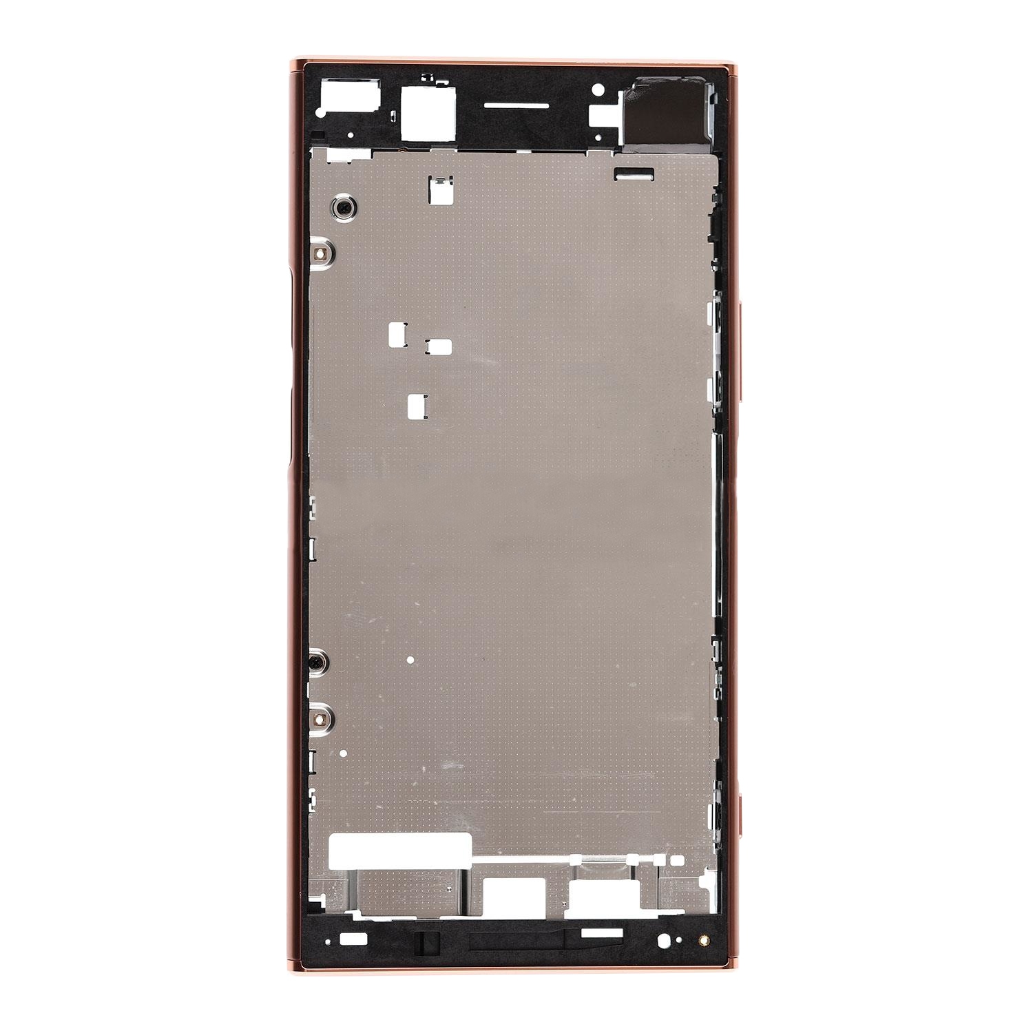 Replacement Front Housing LCD Frame Bezel Plate Compatible With Sony Xperia XZ Premium - Pink