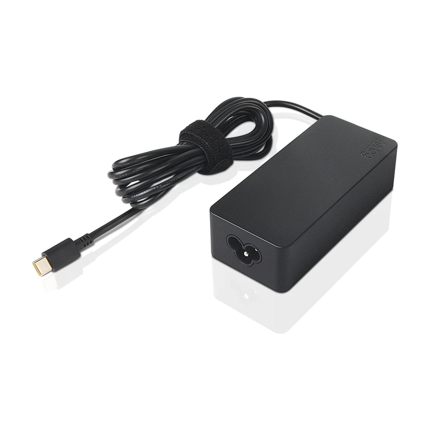 Adaptateur d'alimentation c.a. standard USB-C 65&nbsp;W de Lenovo - Noir -