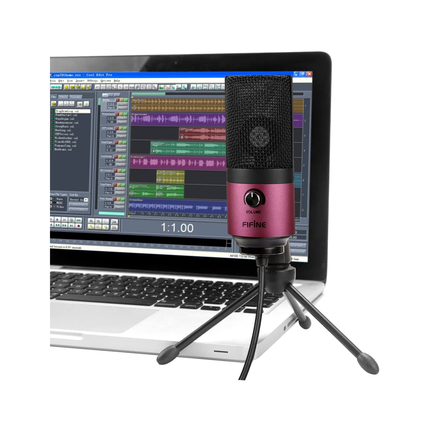 Fifine Usb Podcast Condenser Microphone Recording On Laptop, No Need Sound Card Interface and Phantom Power-K669