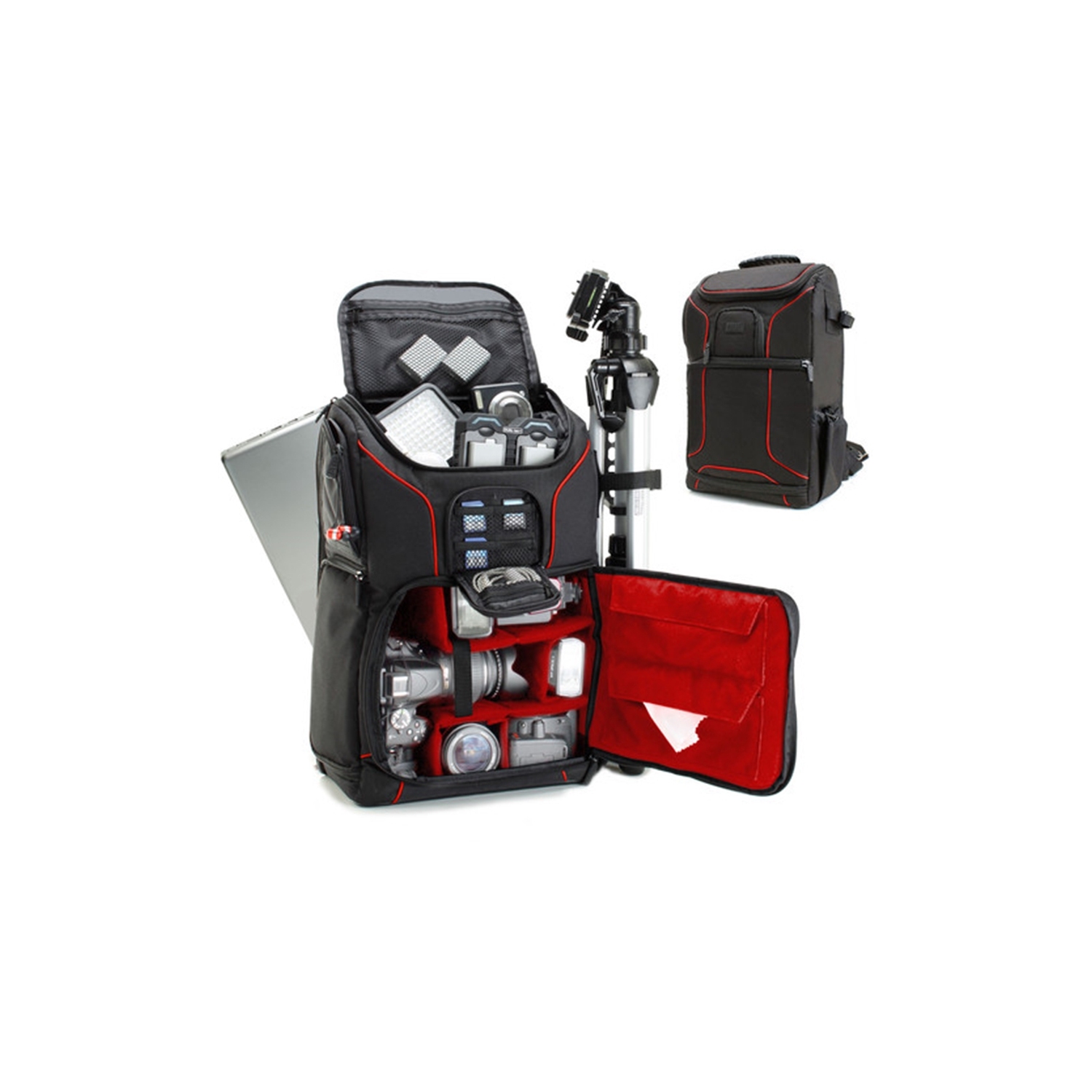 USA GEAR GRSLS17100RDEW DSLR Camera Backpack Red