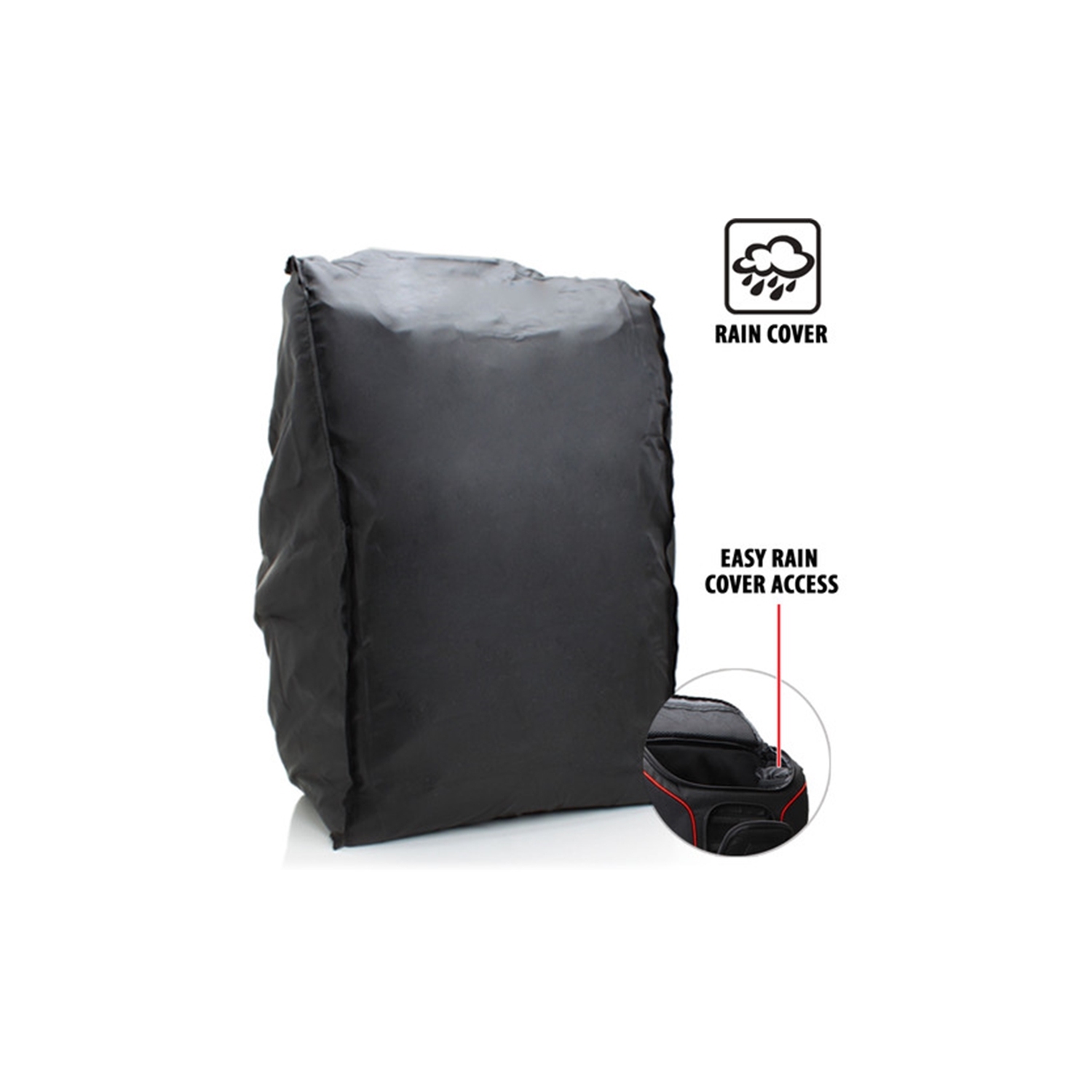 USA GEAR GRSLS17100RDEW DSLR Camera Backpack Red