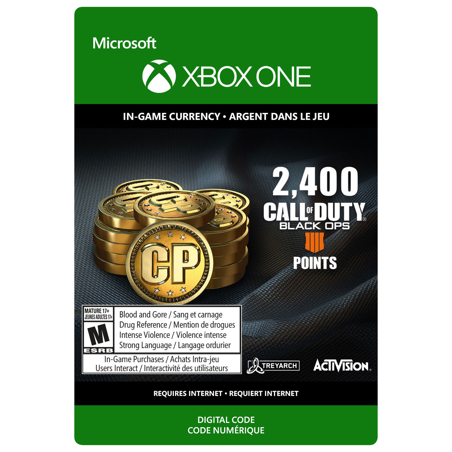 Call of Duty Black Ops 4: 2,400 COD Points (Xbox One) - Digital Download
