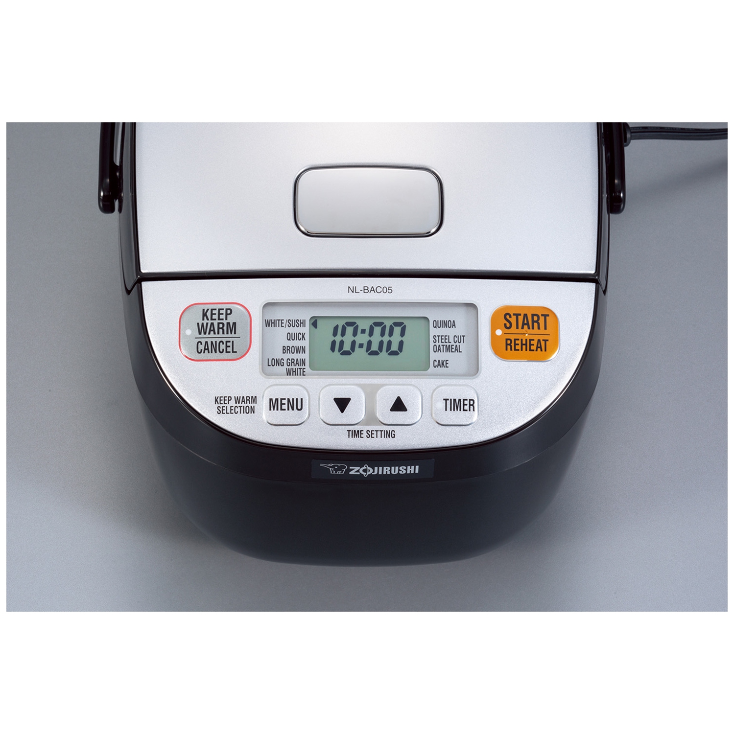 ZOJIRUSHI Micom Rice Cooker Warmer 3 Cups 0.6L NL-BAC05 Silver