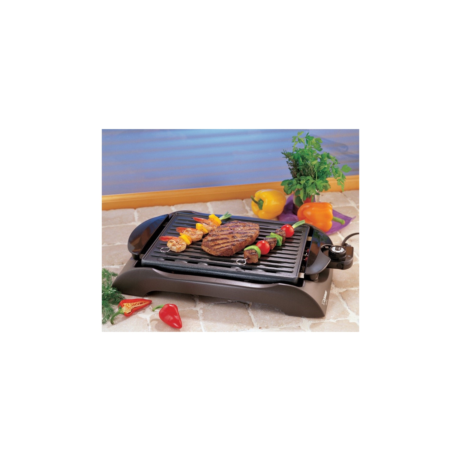 Zojirushi – gril électrique intérieur EB-CC15, 12.5 x 9 po, brun