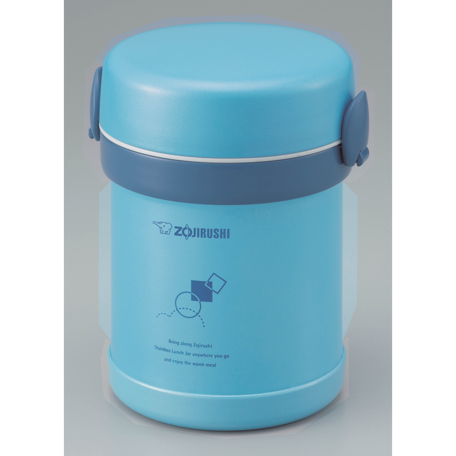 Zojirushi Mme Bento Déjeuner inox Jar SL-MEE07, 21 oz, Aqua Blue