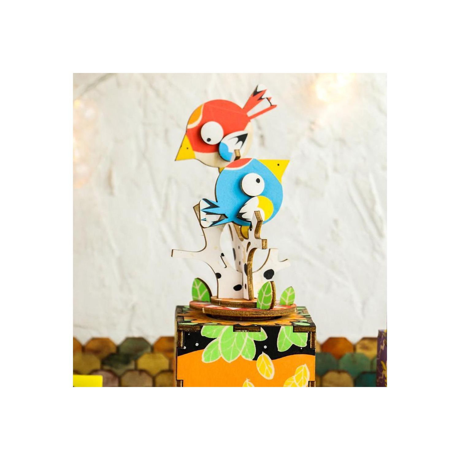 Birds and Trees - DIY Wooden Music Box