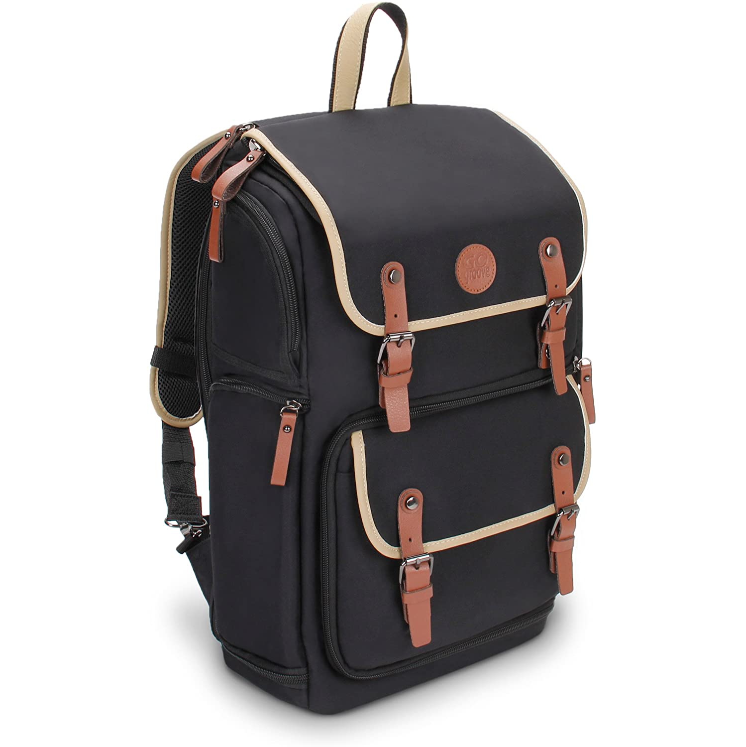 Gogroove DSLR Camera Backpack Black GGBCCBK100BKEW