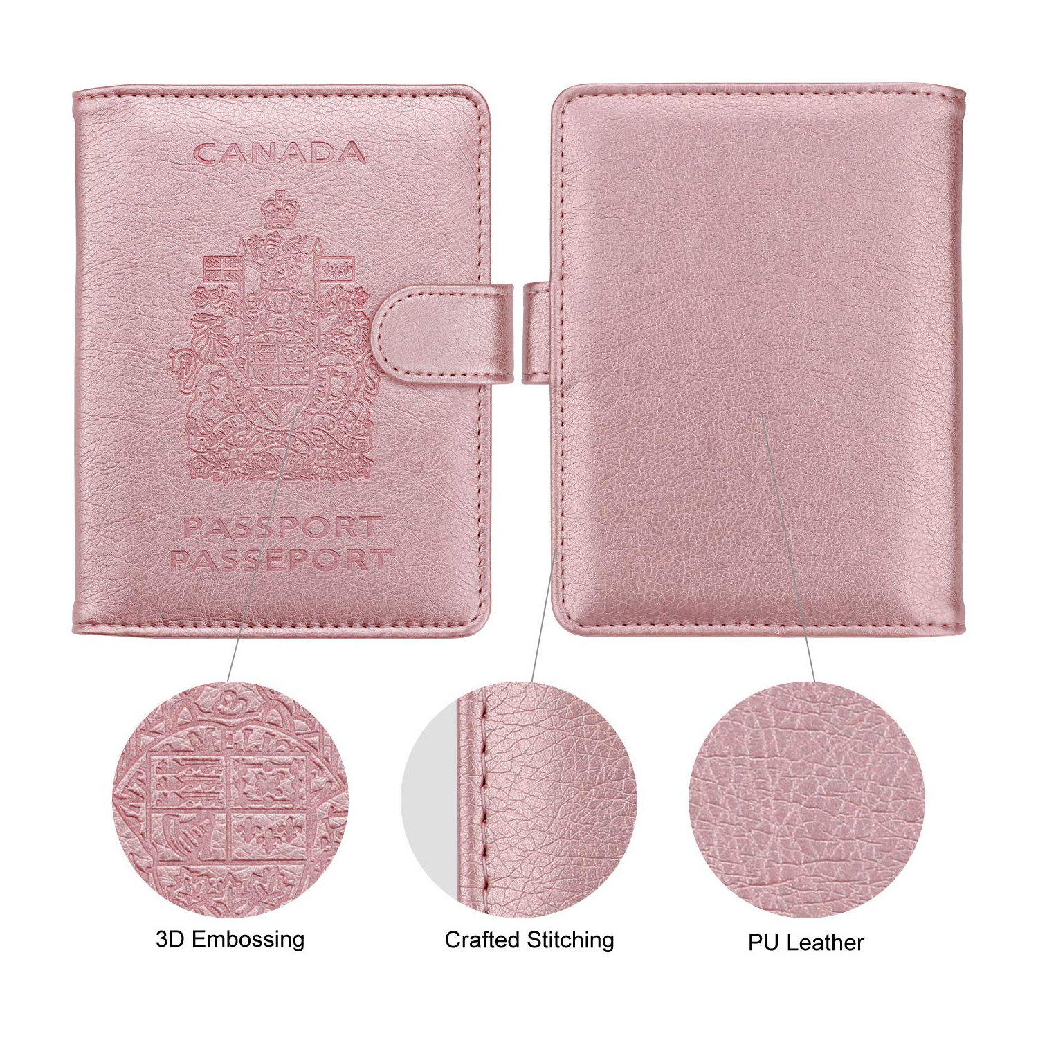 RFID Blocking Passport Holder Travel Wallet Cover Case