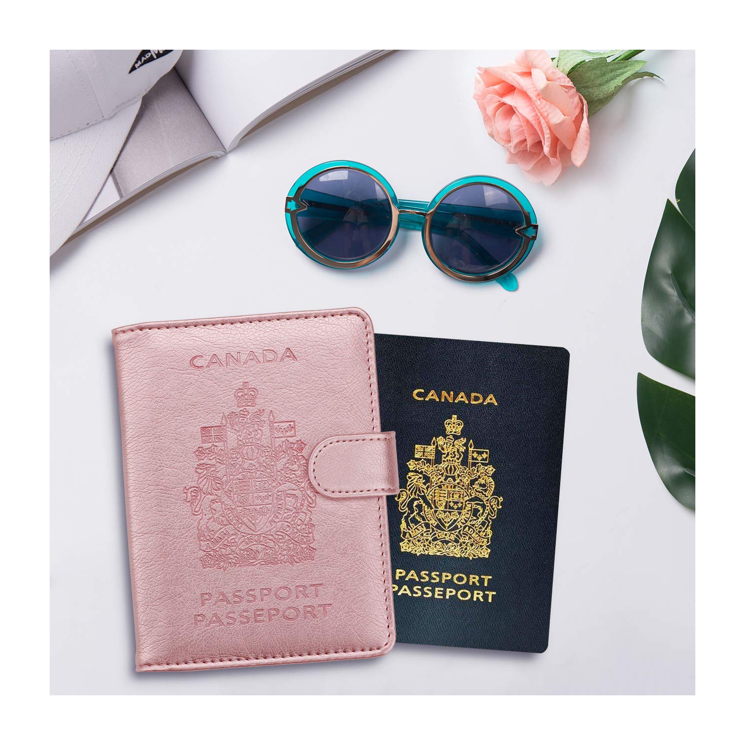 RFID Blocking Passport Holder Travel Wallet Cover Case