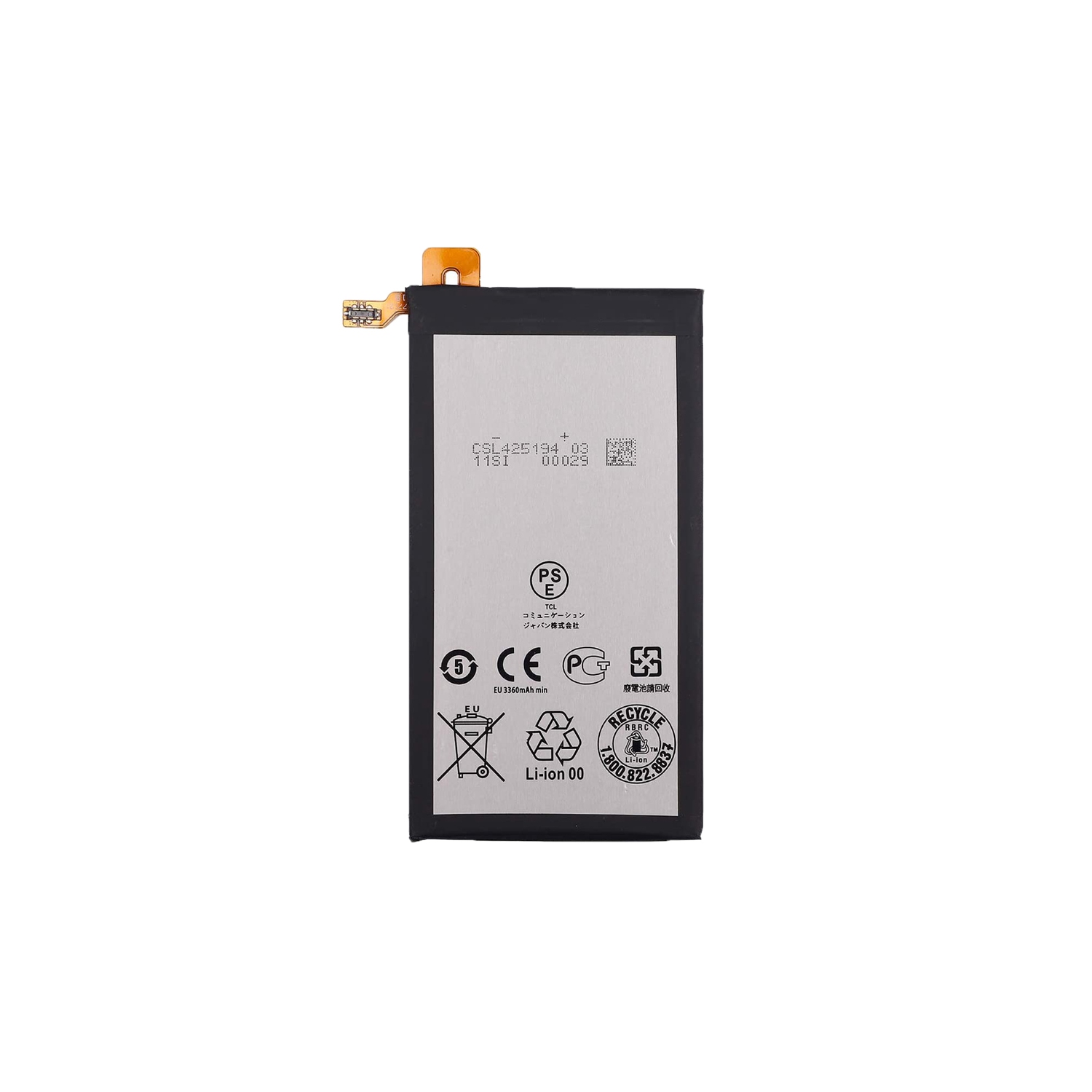 Module de batterie de rechange au lithium-ion de 3500 mAh Tlp035B1 compatible avec BlackBerry KEY2 BBF 100-2
