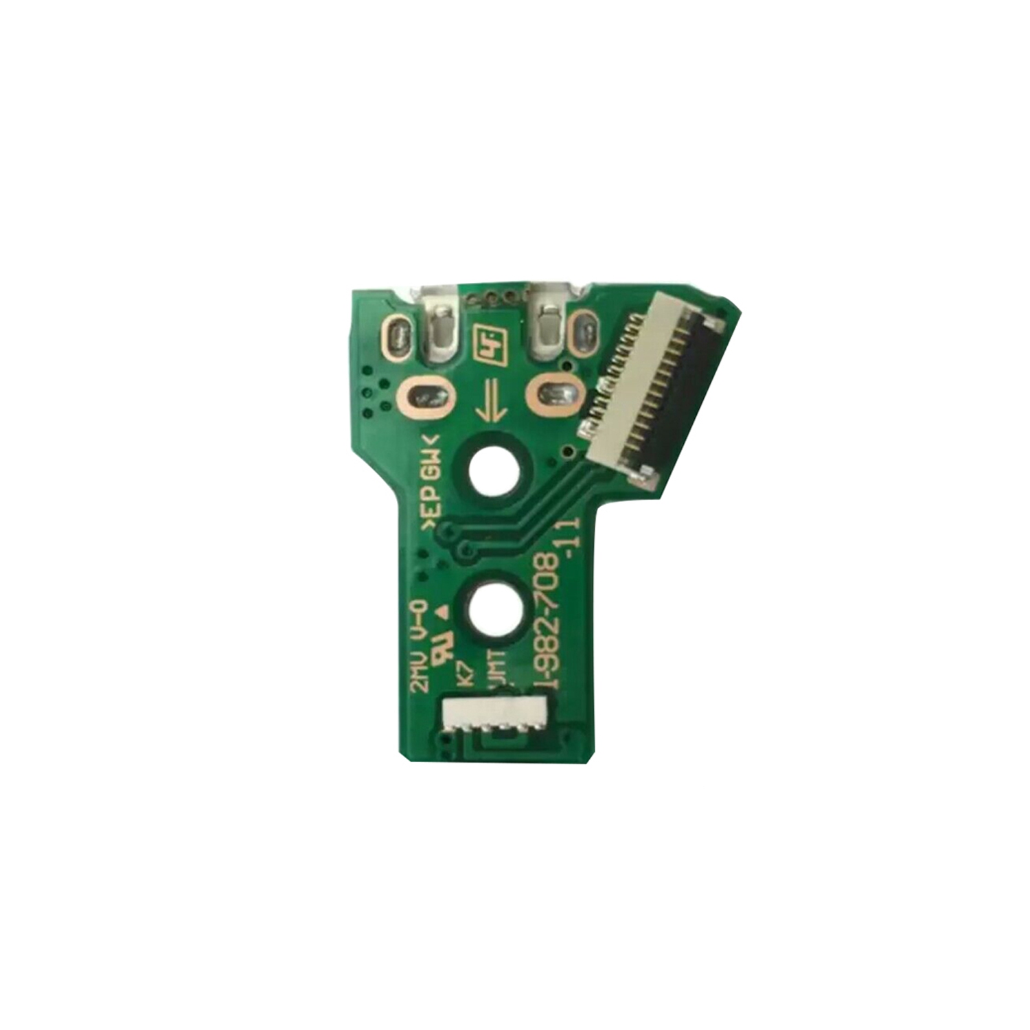 Replacement USB Charging Port Socket Board With 12 Pin Flex Cable JDS-050 / JDS-055 For Sony PS4 Dualshock Controller