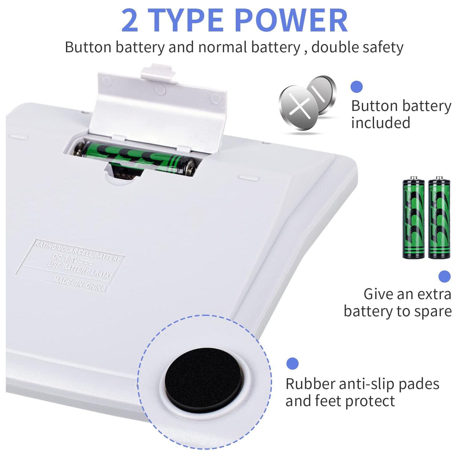 Function Scientific Electronics – calculatrices de bureau, solaire et batterie double alimentation, grand écran ACL à 12 chiffres et grand bouton