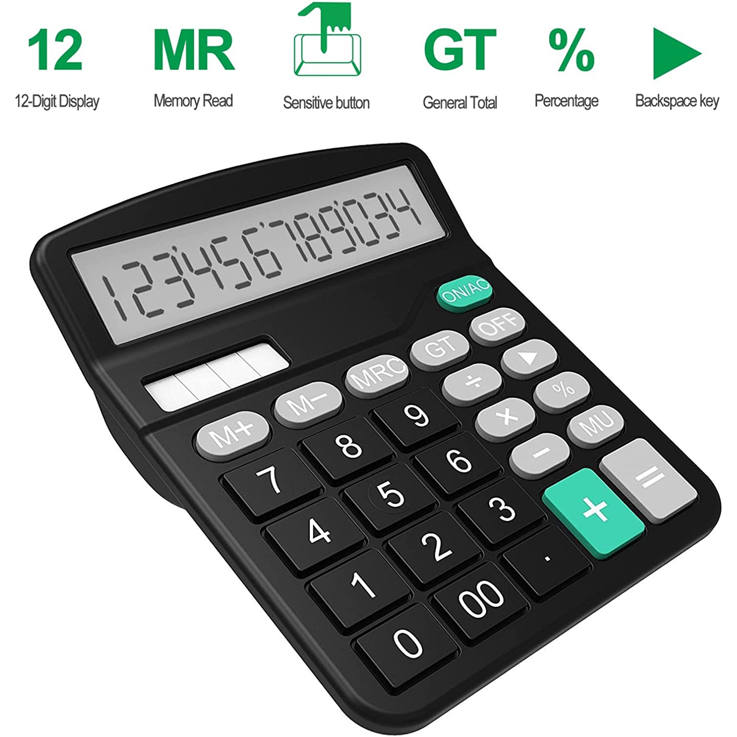 Calculator Standard Function Desktop Calculator, Black