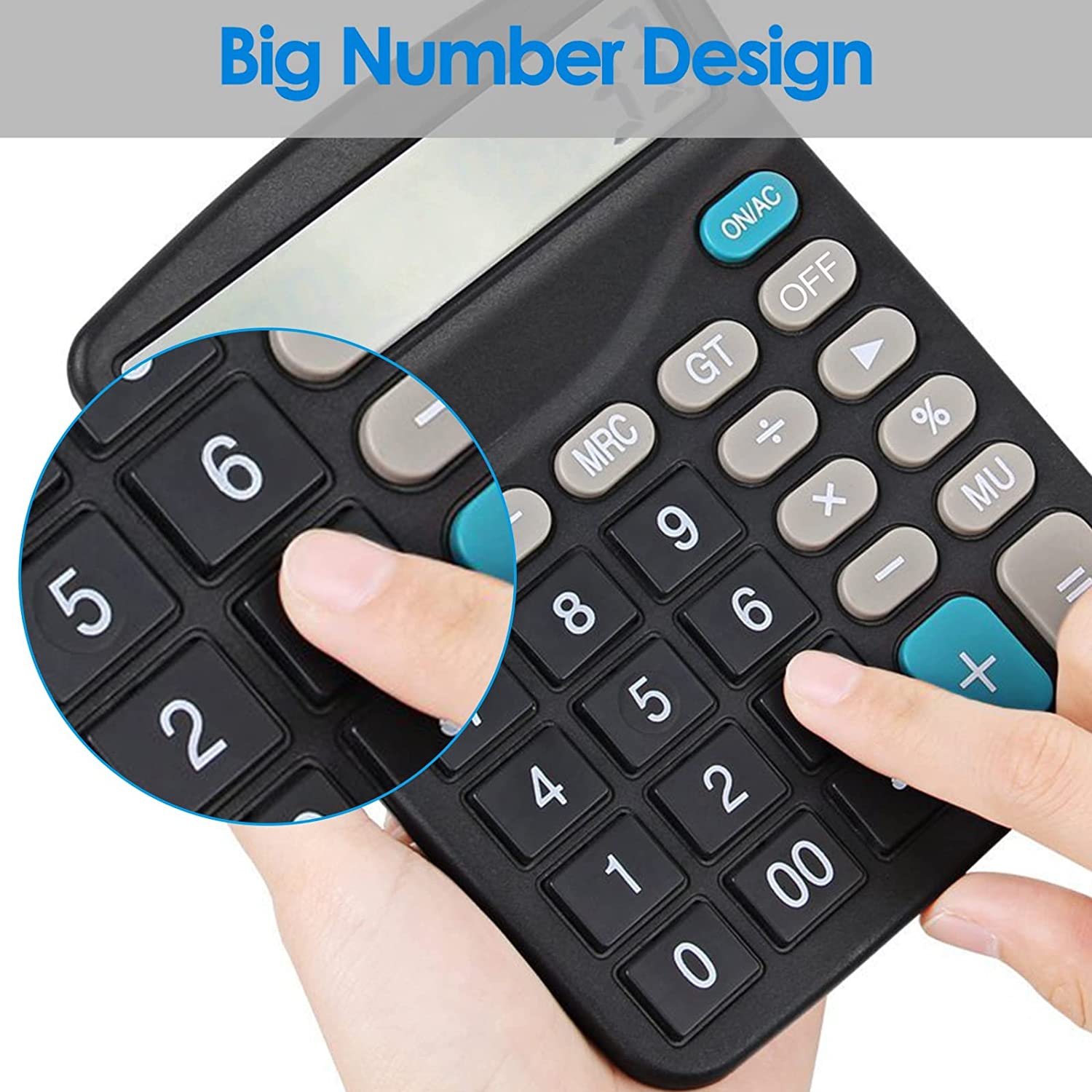 Calculator Standard Function Desktop Calculator, Black