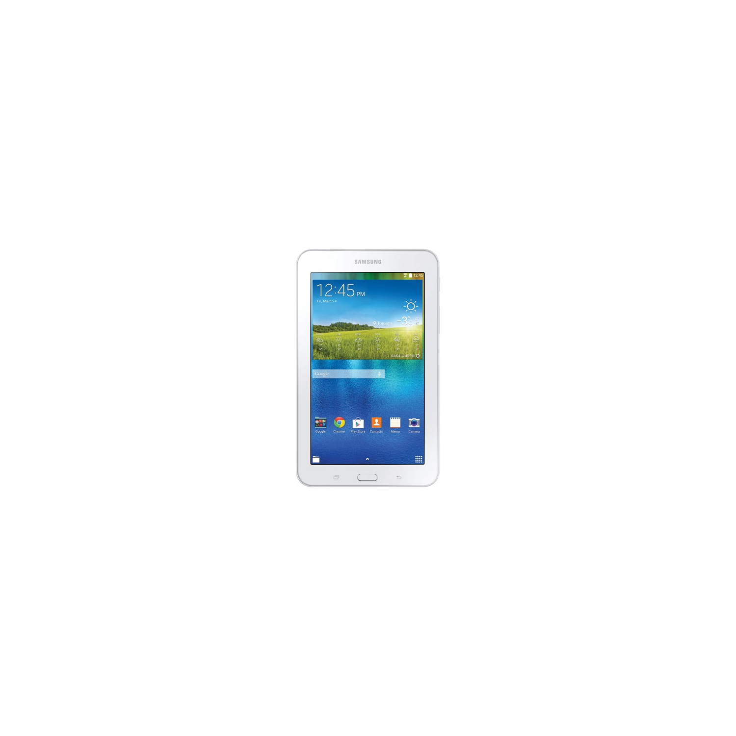 Refurbished (Good) - Samsung Galaxy Tab 7" E Lite 8GB Android 4.4 Tablet with Spreadtrum T-Shark Quad-Core Processor-White