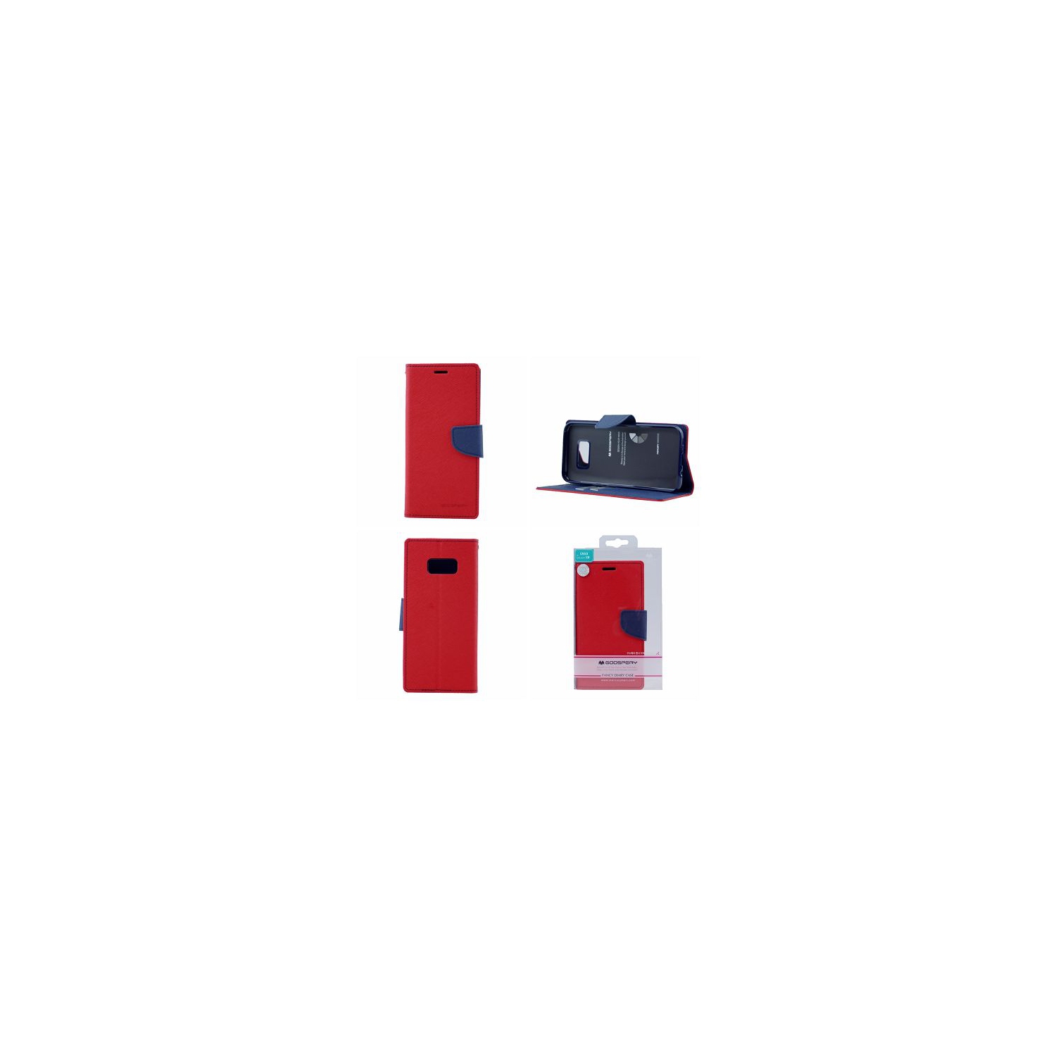 Samsung S8 Goospery Fancy Diary Flip,Red