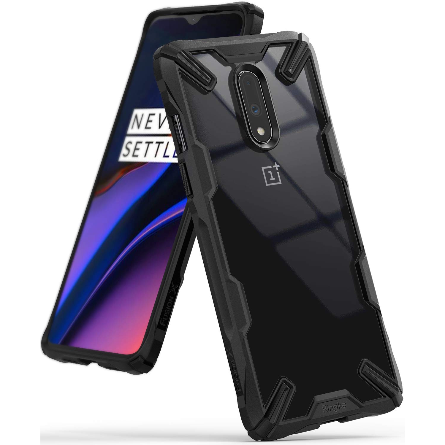 Ringke Fusion-X Designed for OnePlus 7 Case Impact Resistant Protection Cover for OnePlus 7 (6.4") - Black