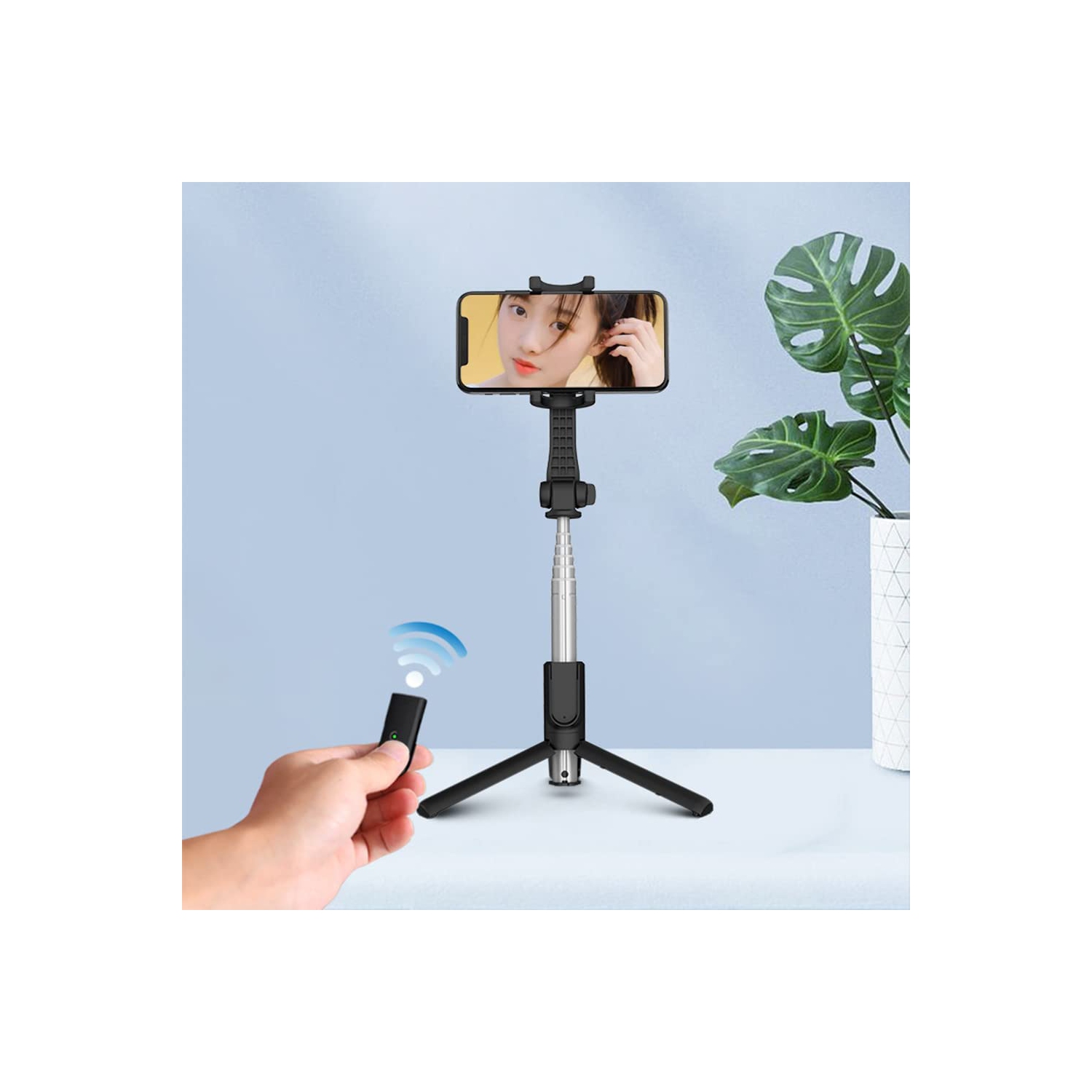 Navor Selfie Stick Tripod Mini Pocket Extendable Monopod with Remote 3-in-1