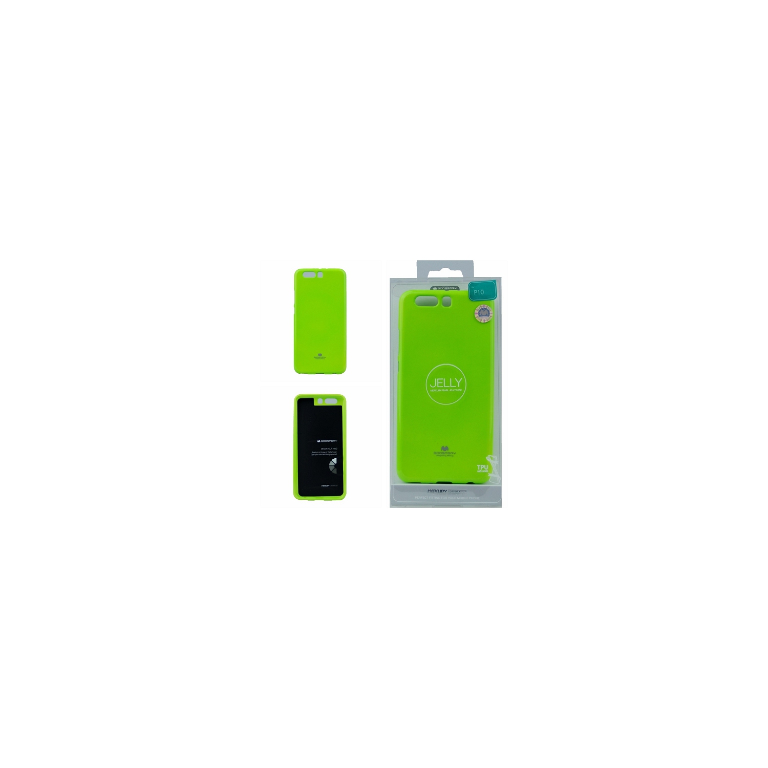 Huawei P10 Goospery Jelly Case, Green
