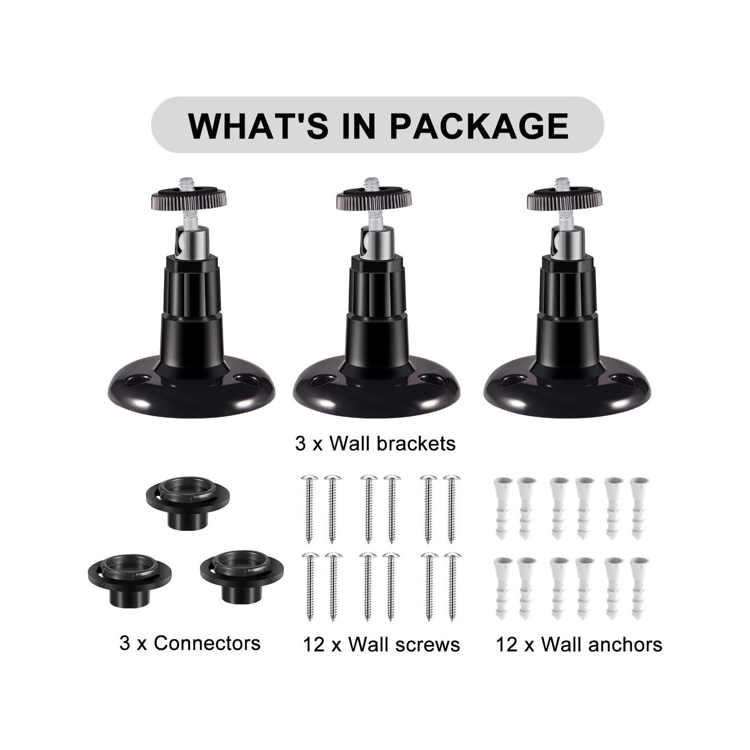 Support de caméra d'extérieur Blink, support mural ajustable 360 degrés pour caméra d'extérieur Blink et accessoires de système de caméra de