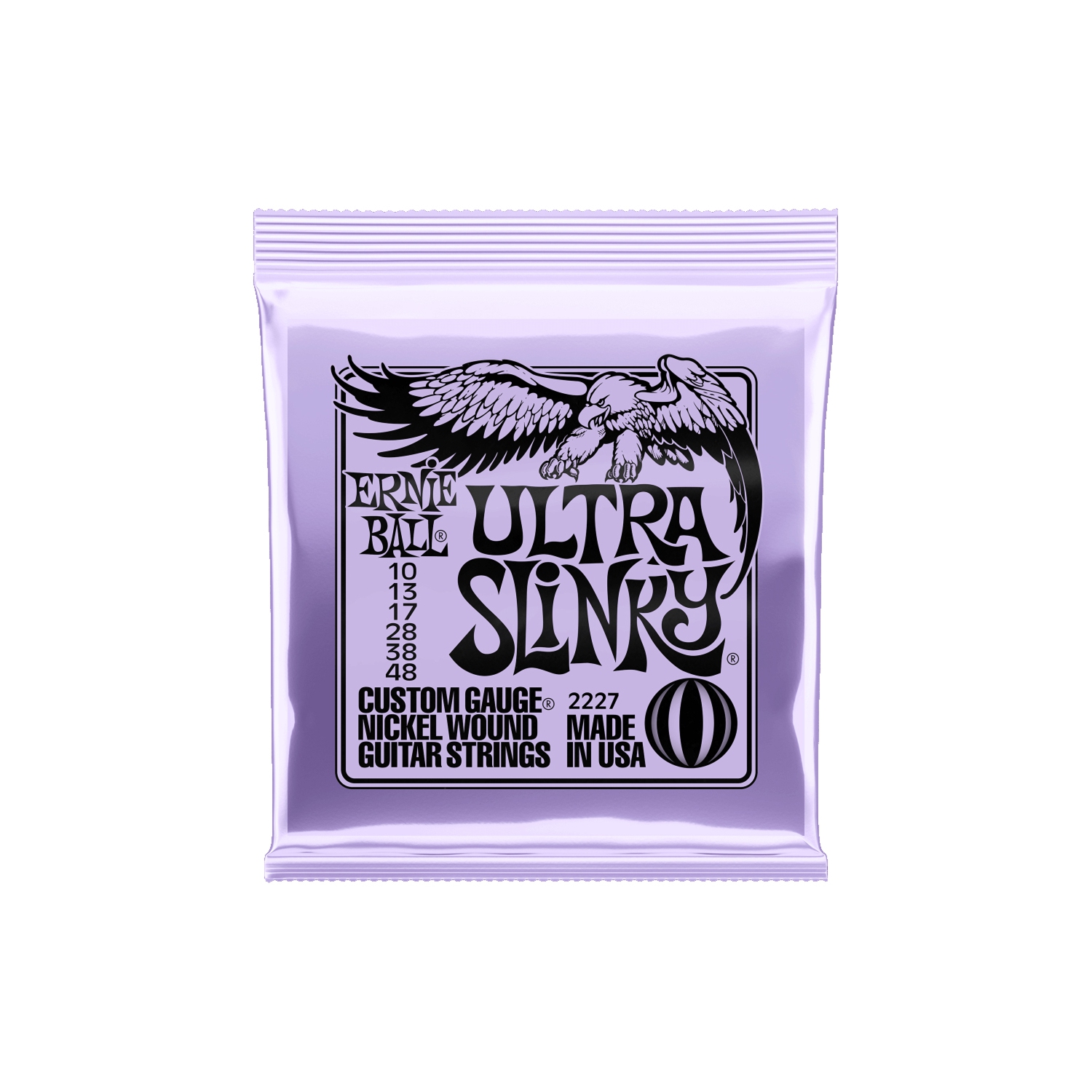 Ernie Ball Nickel Wound Electric Guitar Strings - Ultra Slinky 10-48