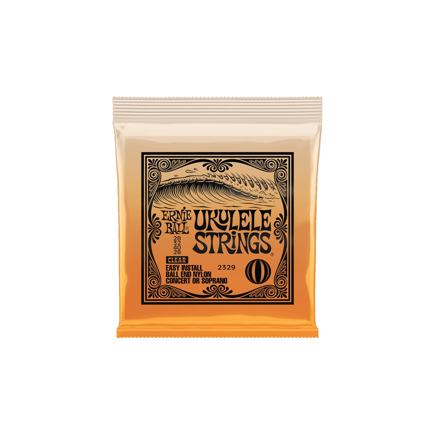 Ernie Ball Nylon Ukulele Strings - Soprano or Concert, Clear
