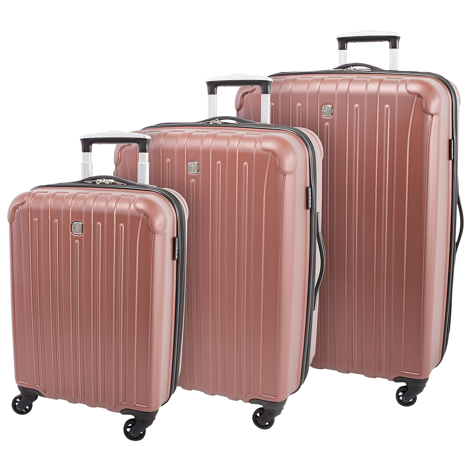 swiss gear rose gold luggage