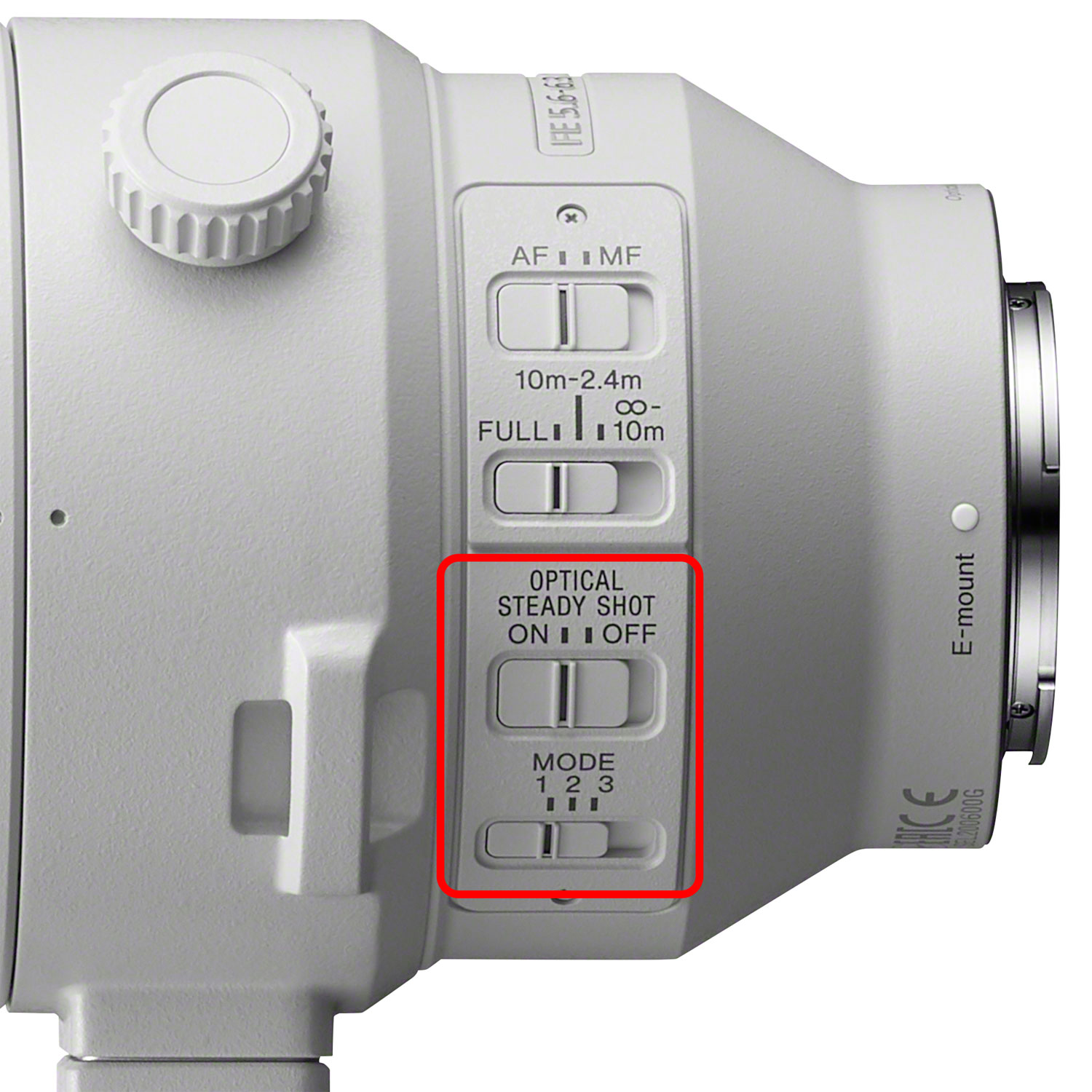 Téléobjectif très long à zoom G OSS plein format à monture E FE 200-600 mm f/5,6-6,3 de Sony
